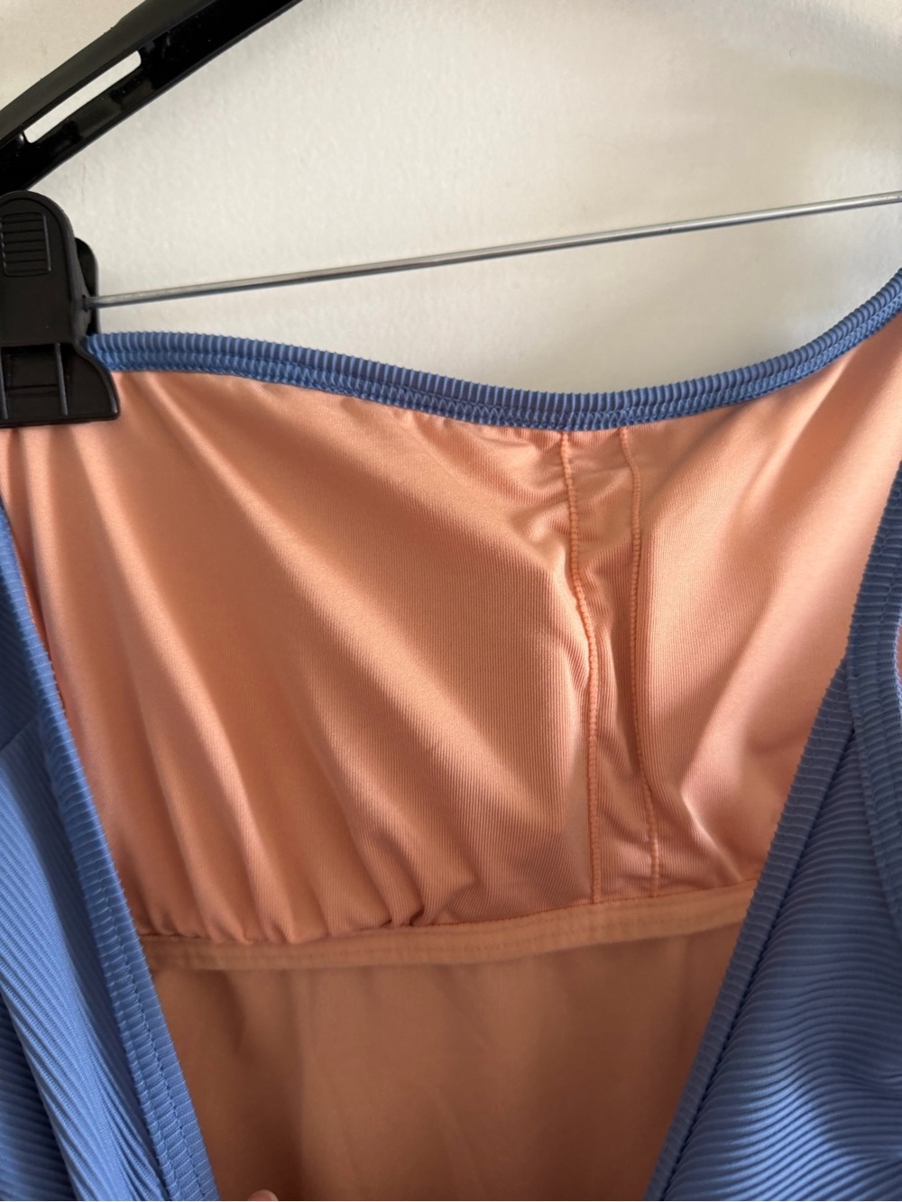 J Crew Light Blue Women's Ribbed One Strap One-Piece Swimsuit size 8 EUC - Picture 7 of 8